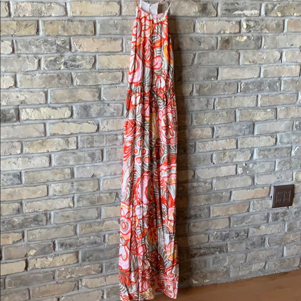 Ann Taylor LOFT multicolor floral maxi dress